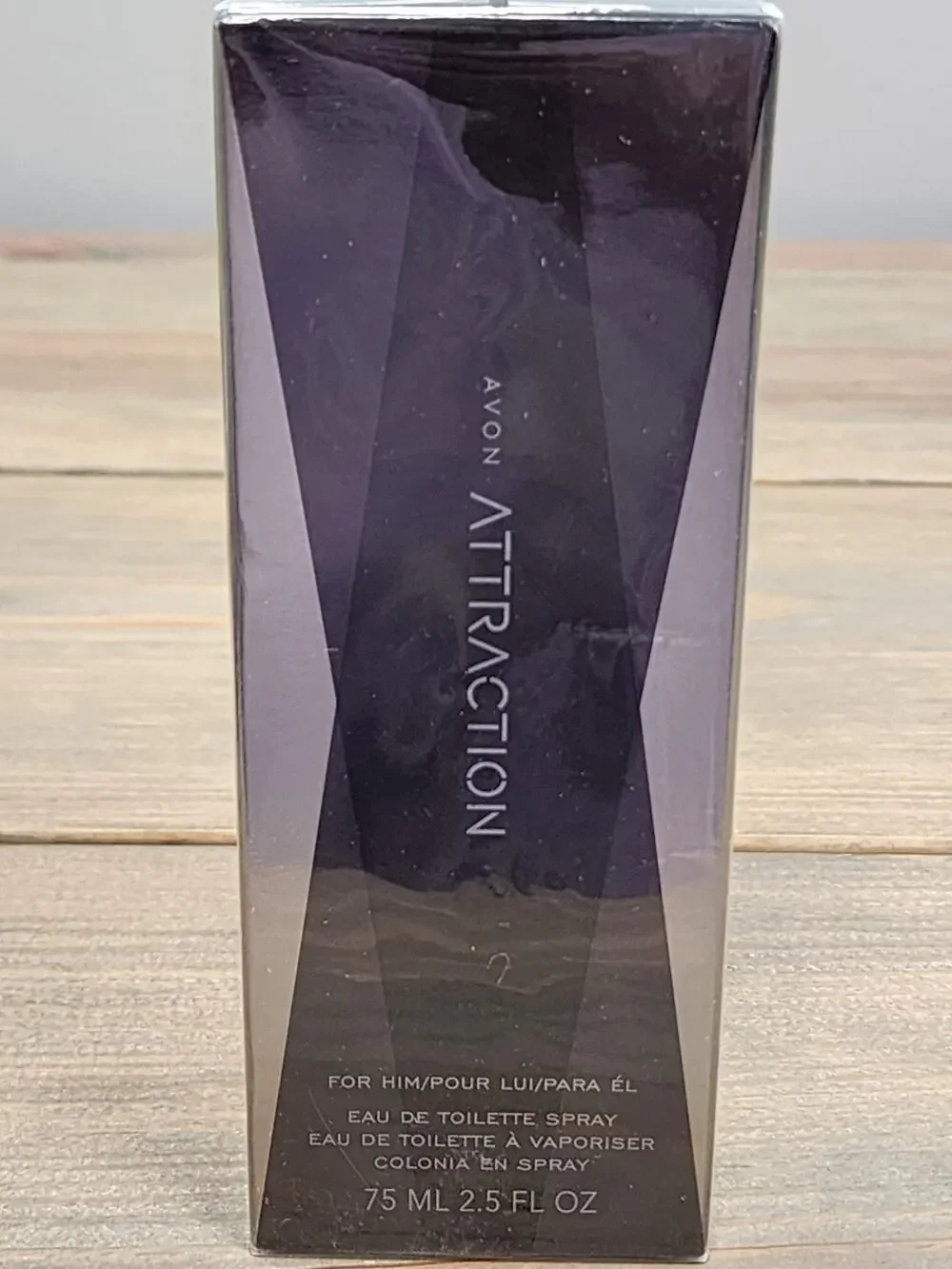 Avon ATTRACTION FOR MEN EDT Cologne Spray 2.5oz ~ NIB ~ NOS SEALED